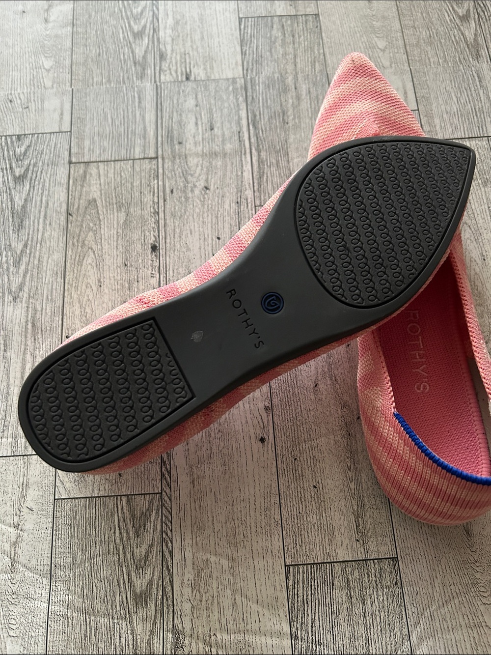Rothy's the Point Flat macaroon stripe 8 - Picture 4 of 4